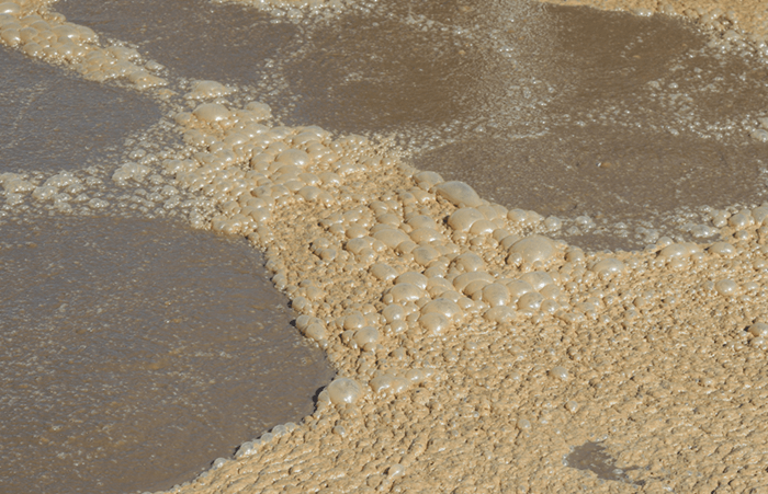 (圖:反滲透水處理泡沫池)